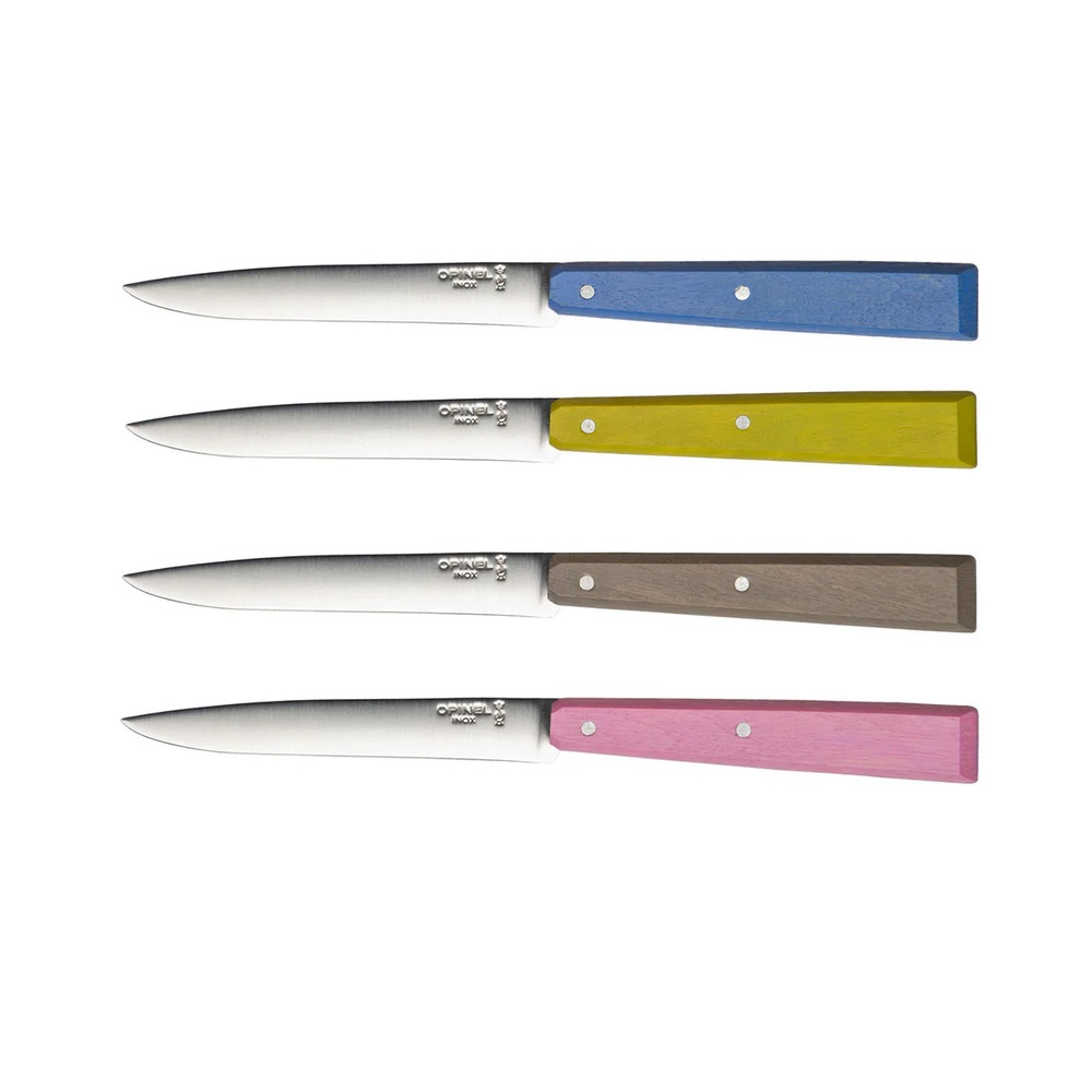 Μαχαίρια Steak Κουτί 4 Τεμαχίων 10,16cm Ατσάλι Sandvik 12C27 Bon Appétit Opinel Campagne 001533 - 2
