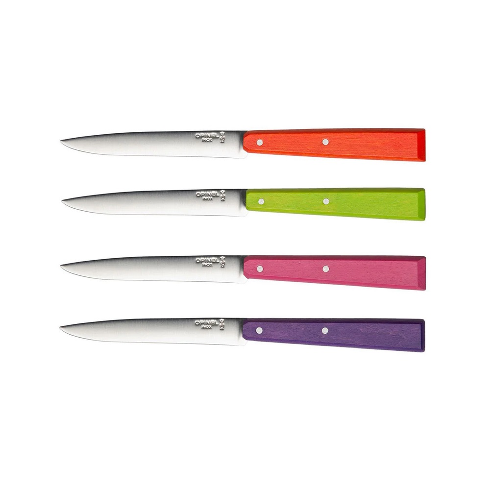 Μαχαίρια Steak Κουτί 4 Τεμαχίων 10,16cm Ατσάλι Sandvik 12C27 Bon Appétit Pop Opinel 001532 - 2