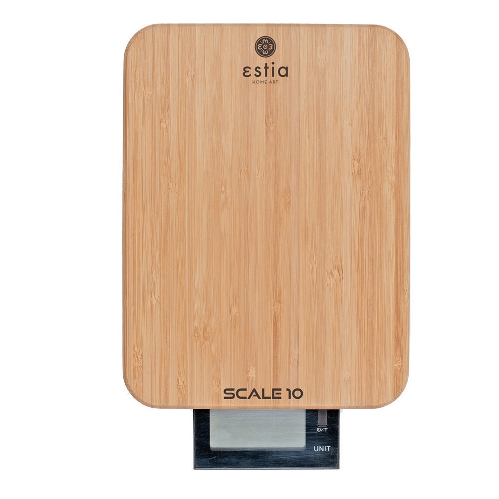 Ζυγαριά Κουζίνας Ψηφιακή 10Kg Bamboo Scale 10 εstia Home Art 06-12038 - 