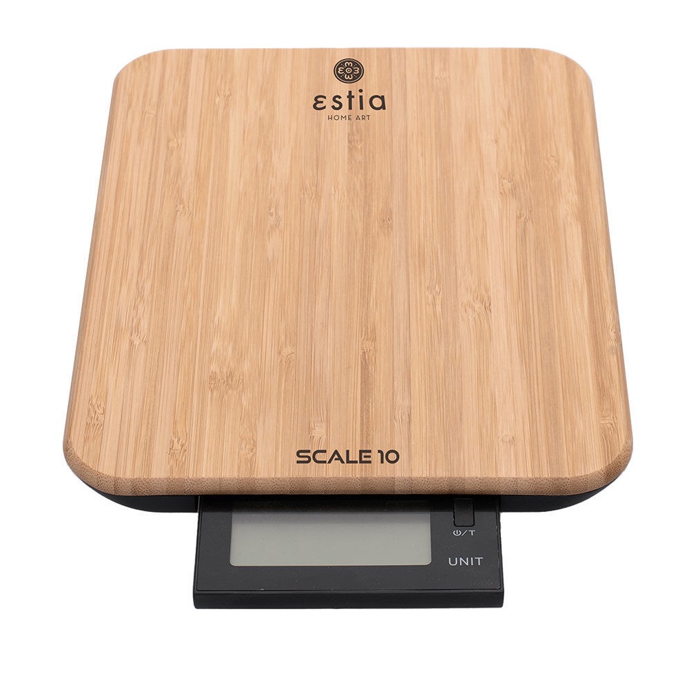 Ζυγαριά Κουζίνας Ψηφιακή 10Kg Bamboo Scale 10 εstia Home Art 06-12038 - 2