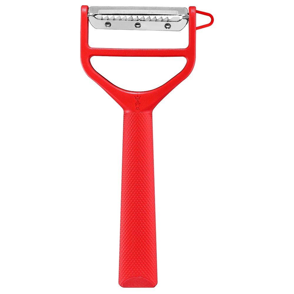 Αποφλοιωτής-Peeler T-Duo Ατσάλι 5,08cm Κόκκινο Πλαστική Λαβή Opinel 002429 - 