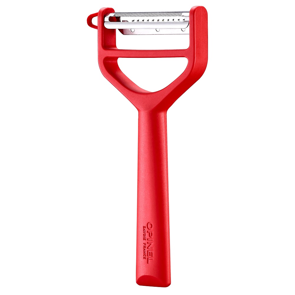 Αποφλοιωτής-Peeler T-Duo Ατσάλι 5,08cm Κόκκινο Πλαστική Λαβή Opinel 002429 - 2