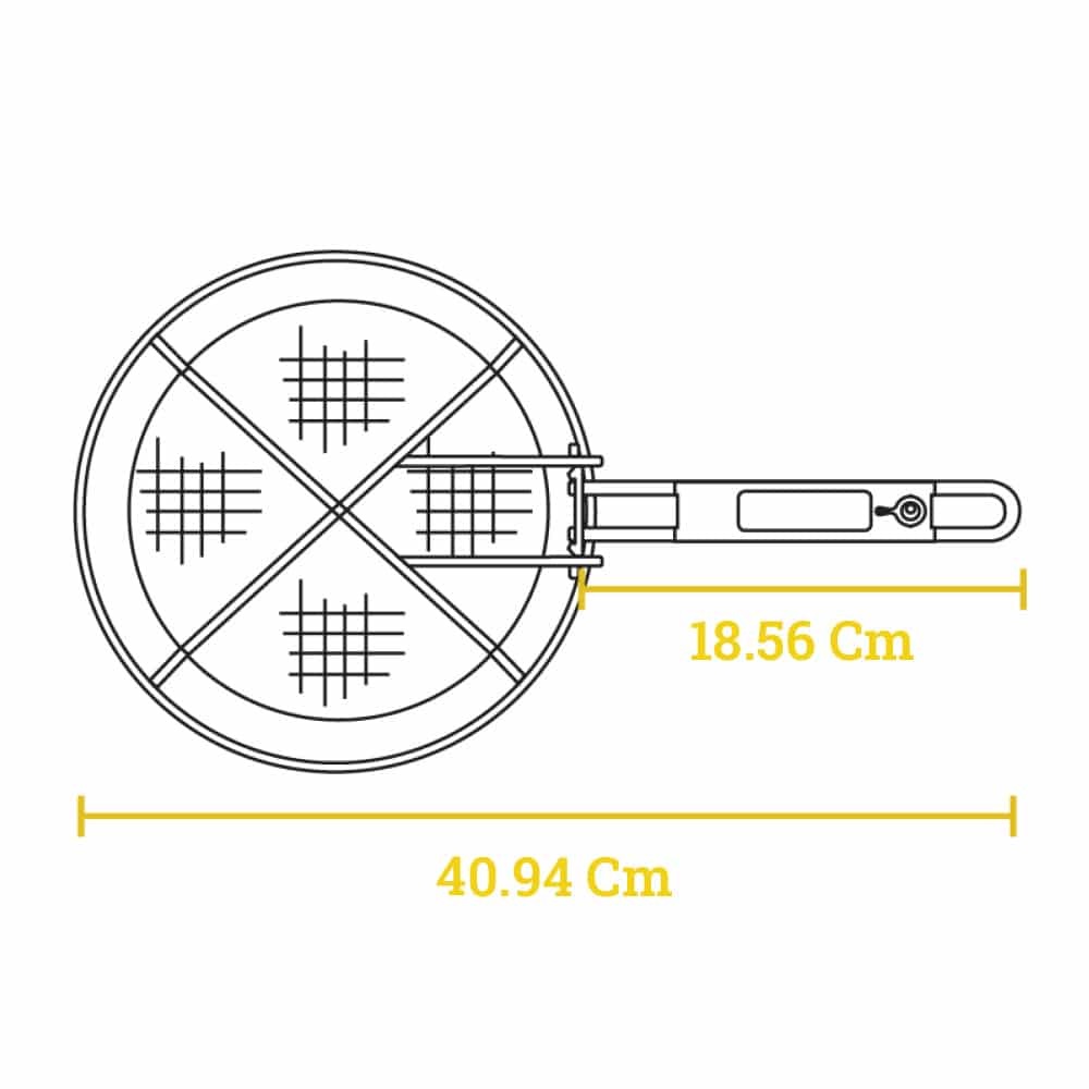Καλάθι Τηγανίσματος Ατσάλινο Φ22,86cm Για Μαντεμένιες Κατσαρόλες Lodge 8FB2 - 3