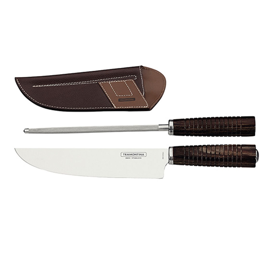 Σετ Barbeque Μαχαίρι-Μασάτι 20cm Polywood Tramontina 21199/995 - 2