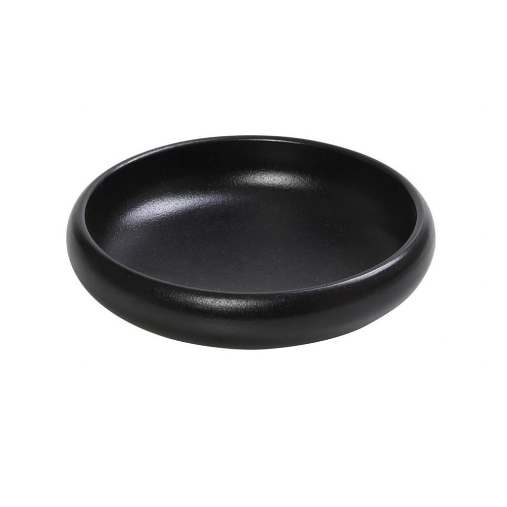 Πιατάκι Βαθύ Stoneware Μαύρο 15x15x4,4cm Mianmar Espiel GMT209 - 