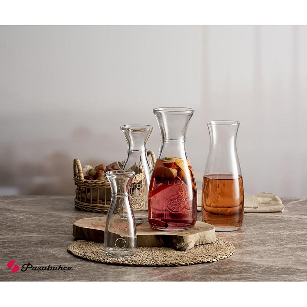 Καράφα Γυάλινη 1180ml Με Καπάκι Φελλού Φ7,9xH25cm Aware Pasabahce SPW43813G1 - 2