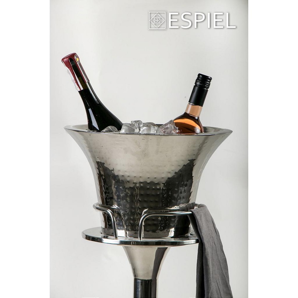 Σαμπανιέρα Ανοξείδωτη Με Μεταλλικό Stand Φ33xH89cm Espiel GET220 - 3