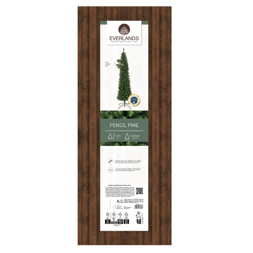 Χριστουγεννιάτικο Δέντρο Pencil Pine 120cm με 210 Κλαδιά - Everlands 680060 - 5