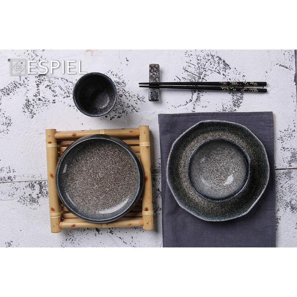Κουταλάκι-Ντιπάκι Stoneware Γκρί 13x1xH4,6cm Kenya Espiel GMT217K12 - 2