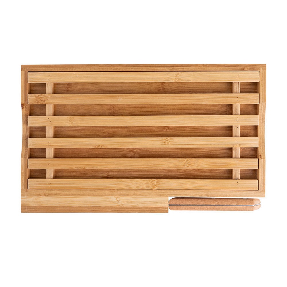 Επιφάνεια Κοπής Ψωμιού Με Μαχαίρι 35,5x22xH3,5cm Bamboo Essentials εstia Home Art 01-12946 - 