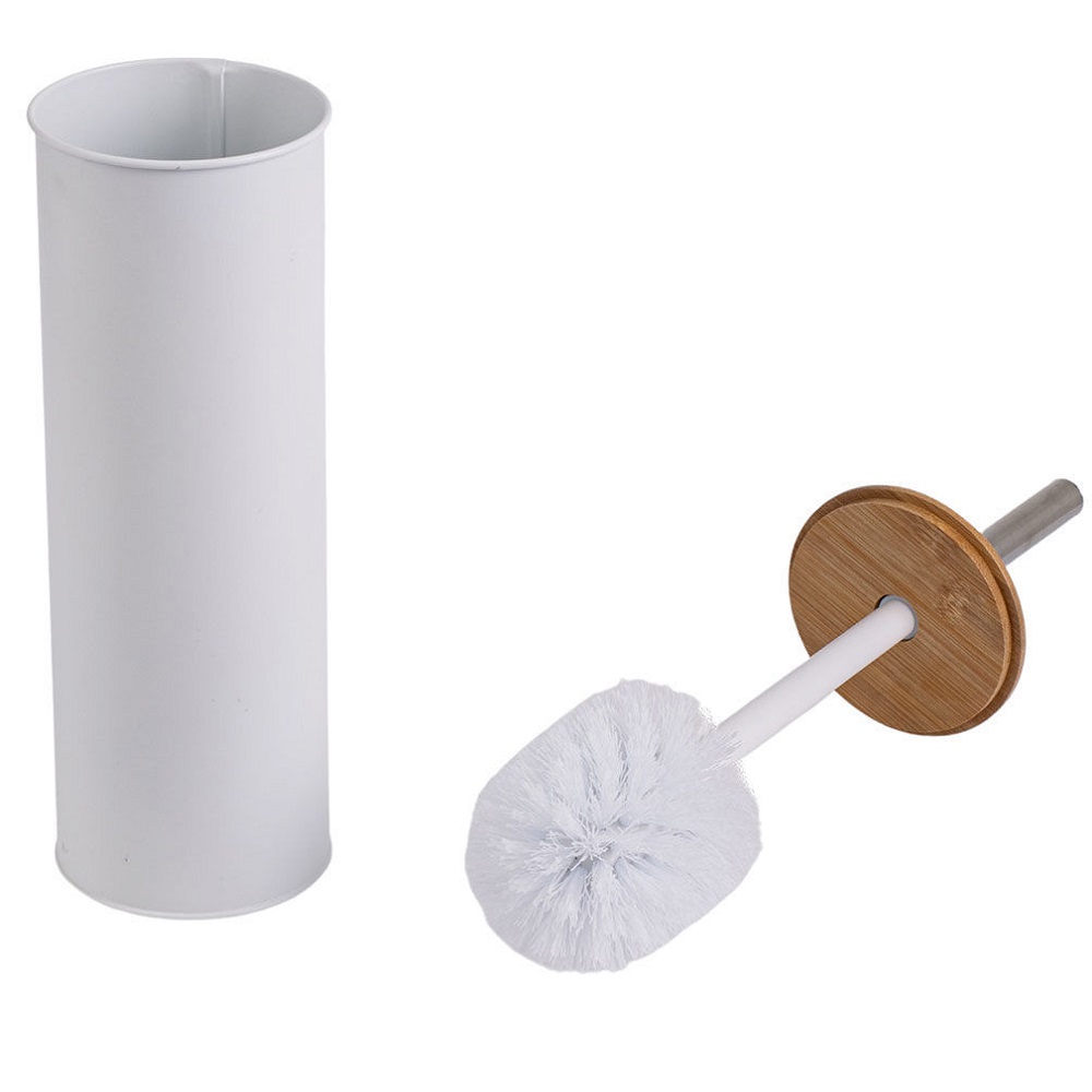 Πιγκάλ Μεταλλικό Λευκό Bamboo Essentials εstia Home Art 02-12755 - 2
