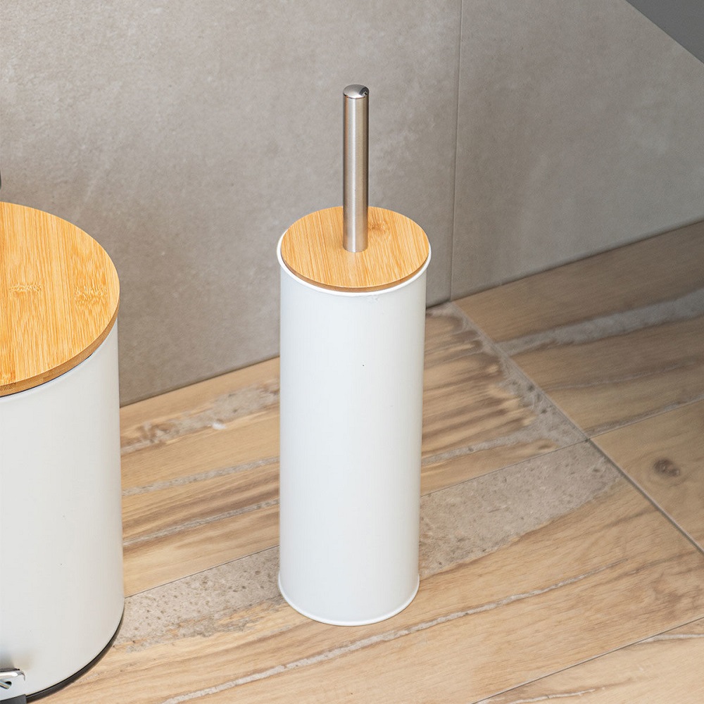 Πιγκάλ Μεταλλικό Λευκό Bamboo Essentials εstia Home Art 02-12755 - 4