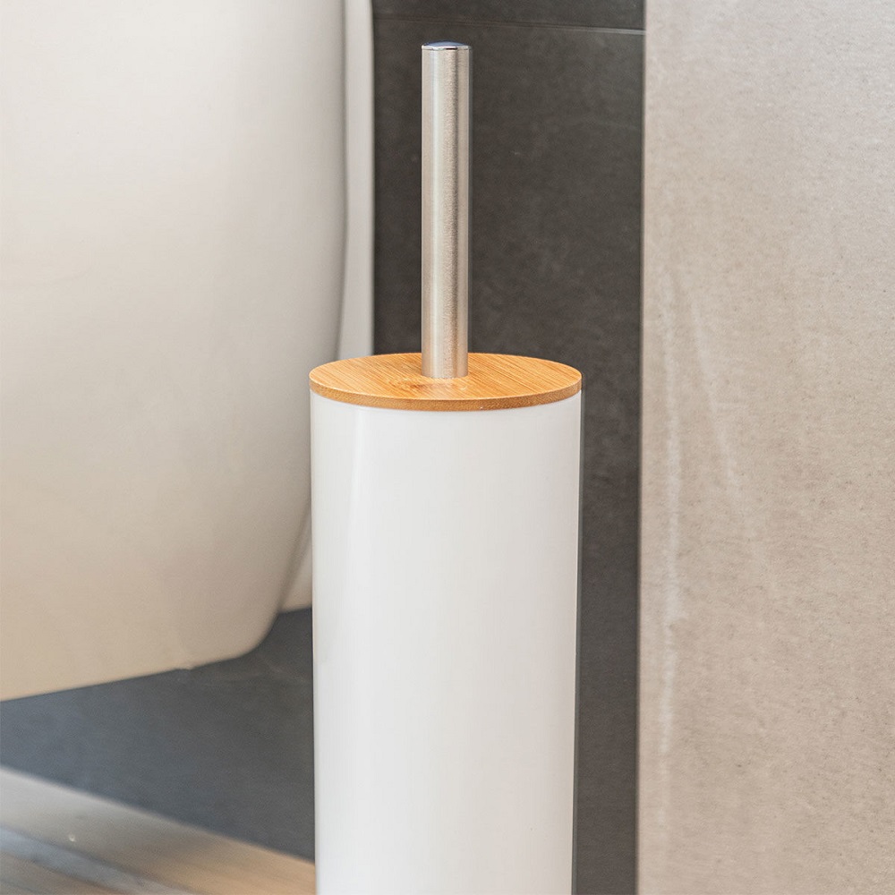 Πιγκάλ Μεταλλικό Λευκό Bamboo Essentials εstia Home Art 02-12755 - 5