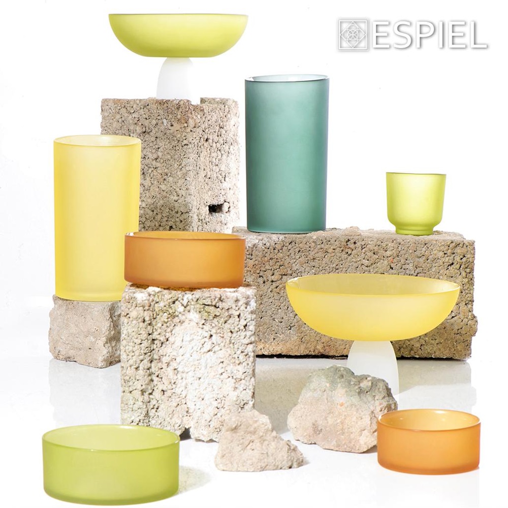 Κηροπήγιο Γυάλινο Κυπαρισσί Φ15xH6cm Caprice Modern Espiel DAC1713 - 3