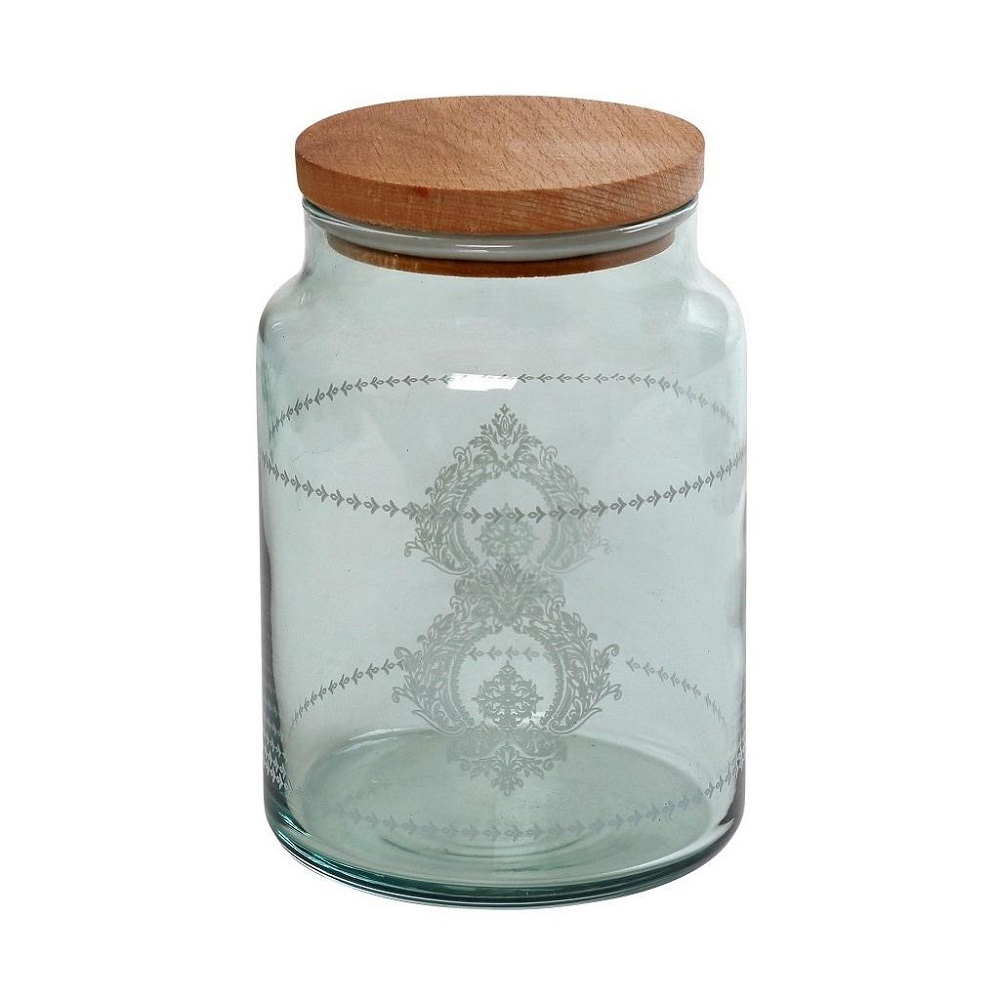 Δοχείο Γυάλινο 890ml Πράσινο Φ10xH14,5cm Με Καπάκι Helen Espiel RAB610 - 1