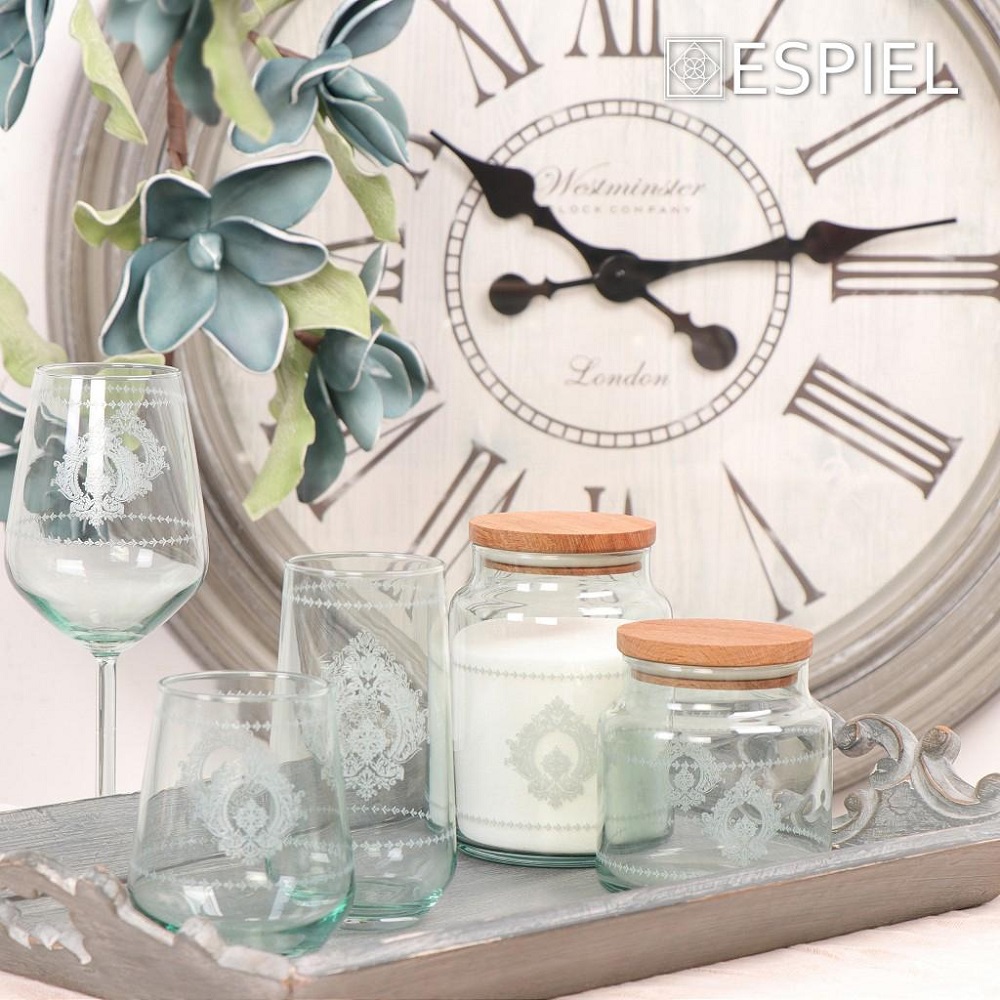 Δοχείο Γυάλινο 890ml Πράσινο Φ10xH14,5cm Με Καπάκι Helen Espiel RAB610 - 2