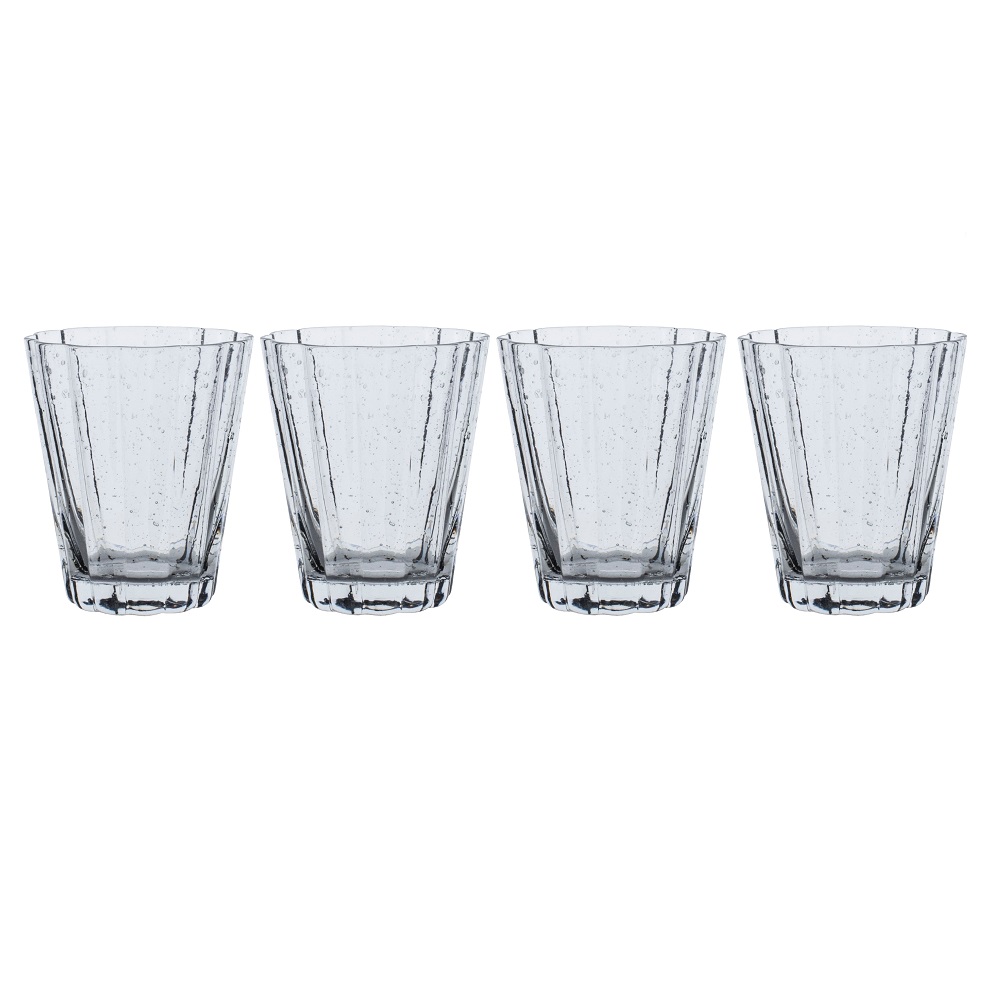Ποτήρια Ουίσκι 250ml Φ8,3xH9,7cm Φυσητό Γυαλί Σετ 4 τμχ Σε Συσκευασία Δώρου Laura Ashley LA183201 - 1
