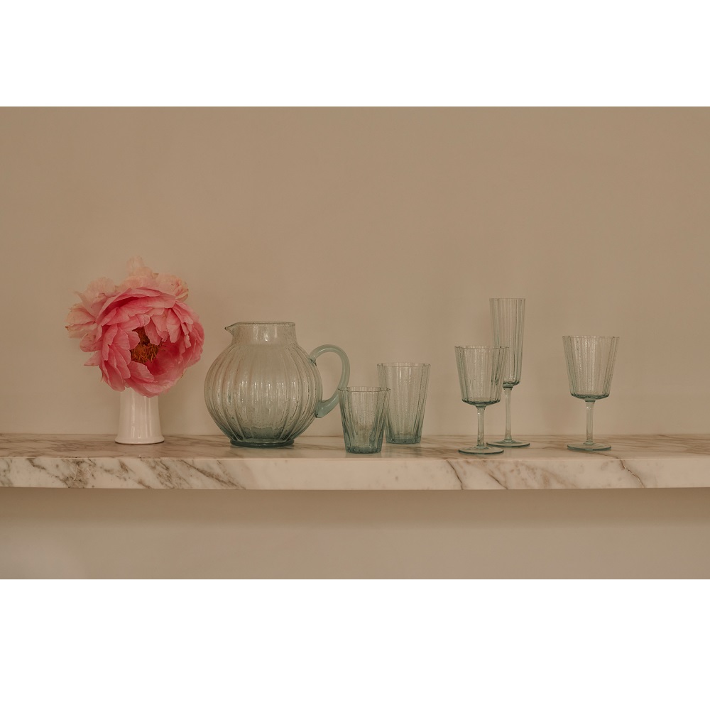 Ποτήρια Ουίσκι 250ml Φ8,3xH9,7cm Πράσινο Φυσητό Γυαλί Σετ 4 τμχ Σε Συσκευασία Δώρου Laura Ashley LA183202 - 5