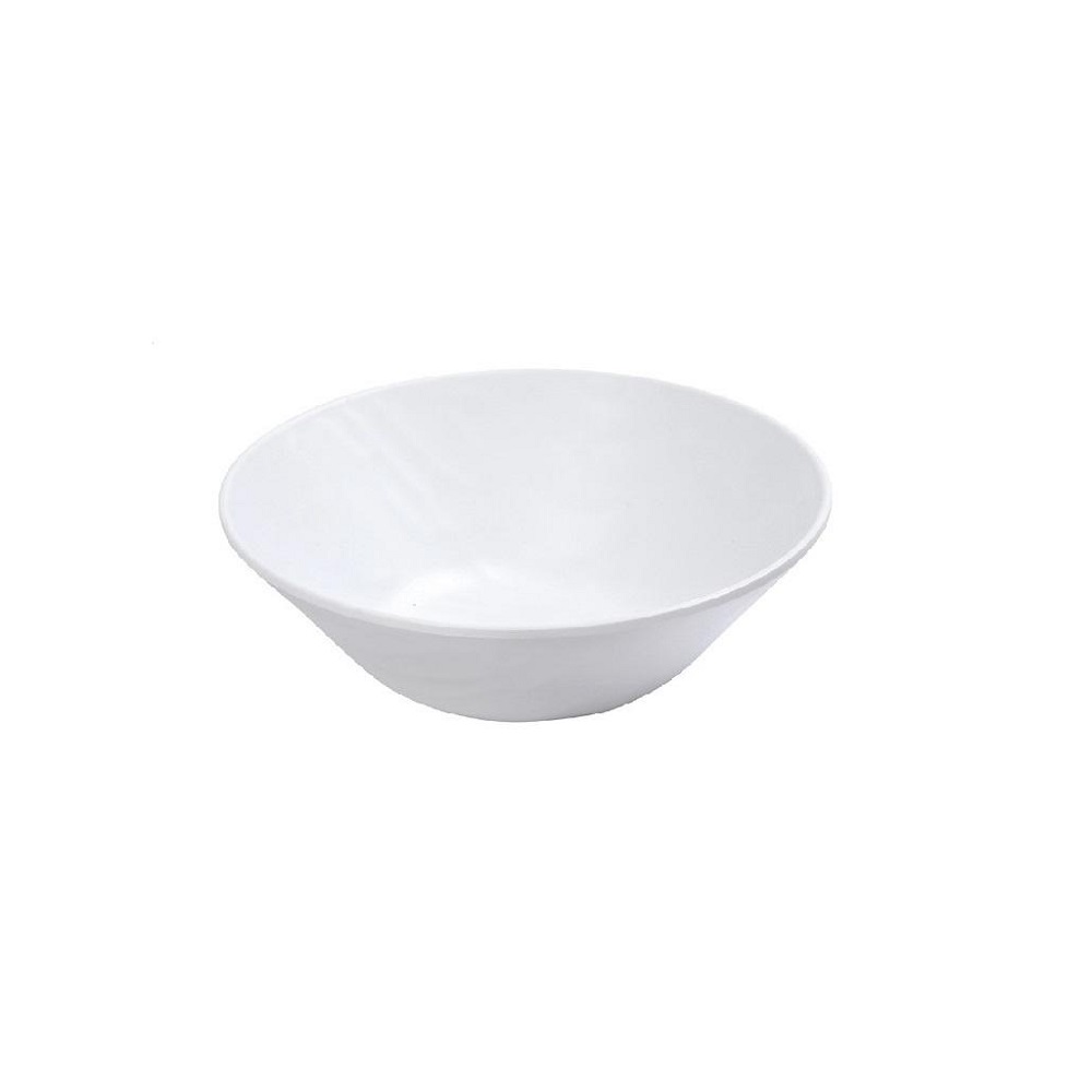 Μπολ Μελαμίνης Στρογγυλό Φ15xH5,2cm Wavy White Matt Tria MLW386K96 - 1
