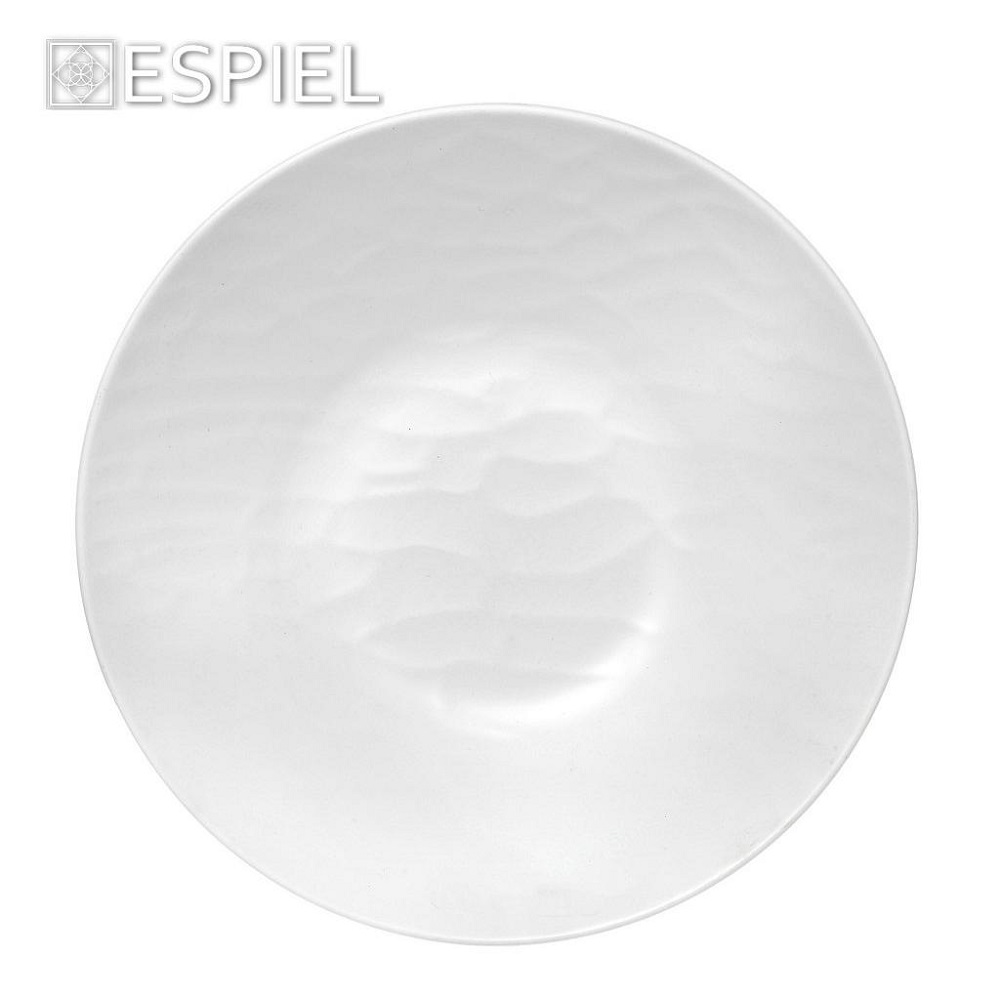 Μπολ Μελαμίνης Στρογγυλό Φ15xH5,2cm Wavy White Matt Tria MLW386K96 - 2