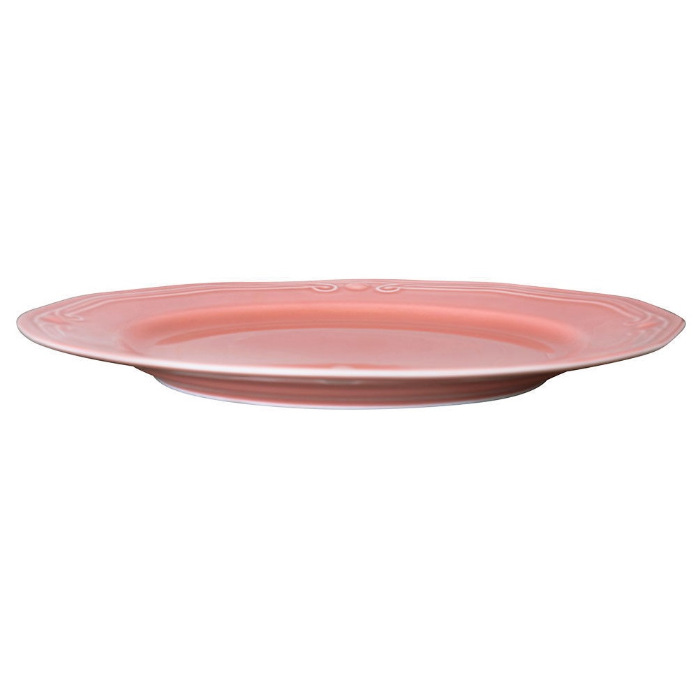 Πιάτο Ρηχό Πορσελάνης Ροζ Φ31cm Ανάγλυφο Athénée εstia Home Art 07-13578 - 3