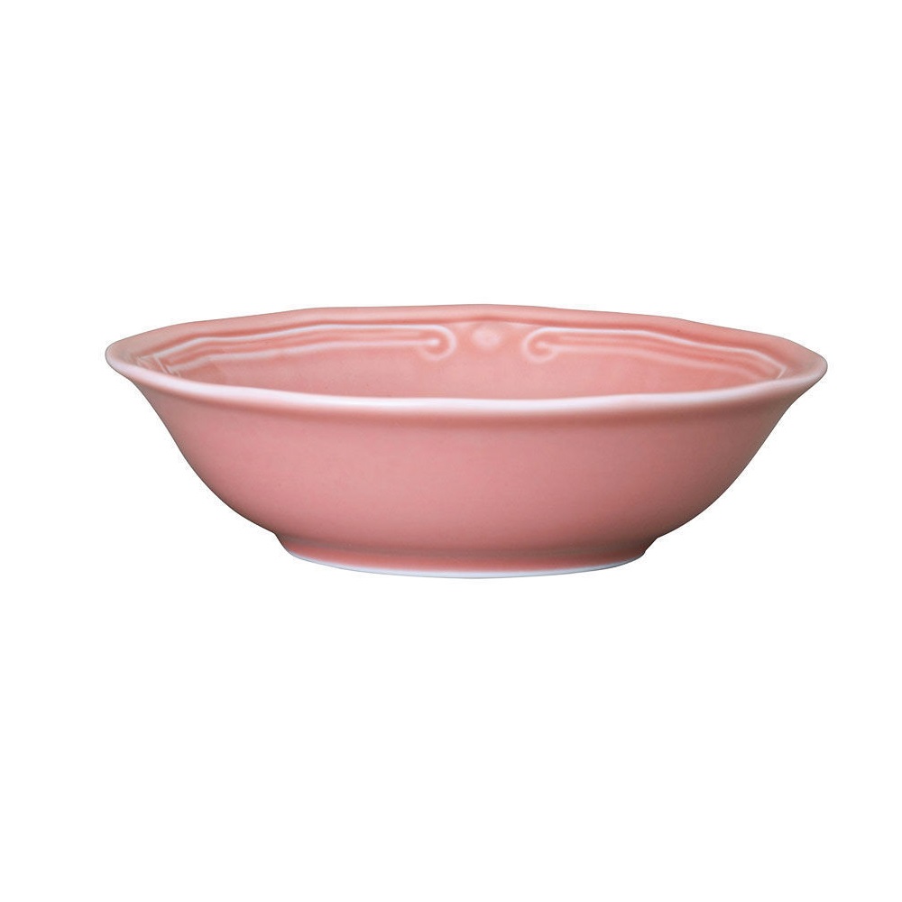 Μπολ Πορσελάνης Ροζ Φ16,5cm Ανάγλυφο Athénée εstia Home Art 07-13615 - 3