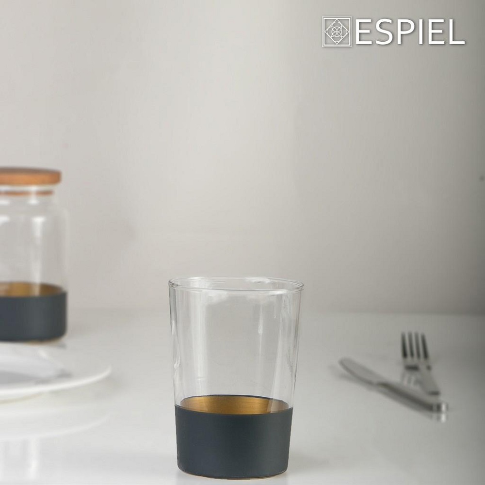 Δοχείο Γυάλινο 635ml Με Καπάκι Φ10xH11cm Blue-Gold Alfa Espiel RAB643 - 3