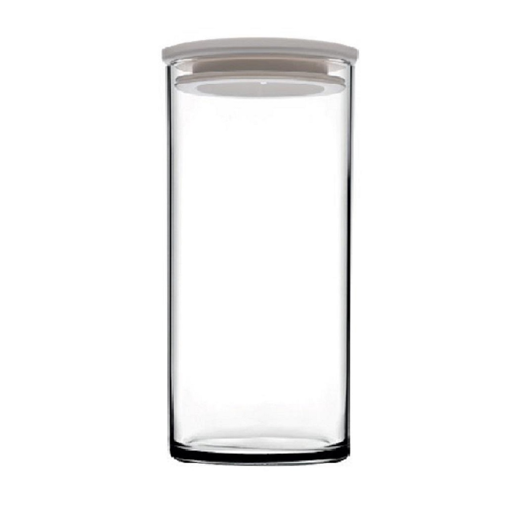 Δοχείο Γυάλινο Με Πλαστικό Καπάκι Άσπρο 730ml Ø9xH15,5cm Breakfast Club Pasabahce SP43736G2W - 