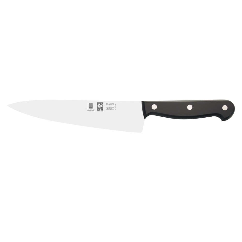 Μαχαίρι Σεφ Ανοξείδωτο X50CrMoV15 18cm Με Λαβή POM Icel Technik 27100.8610000.180 - 