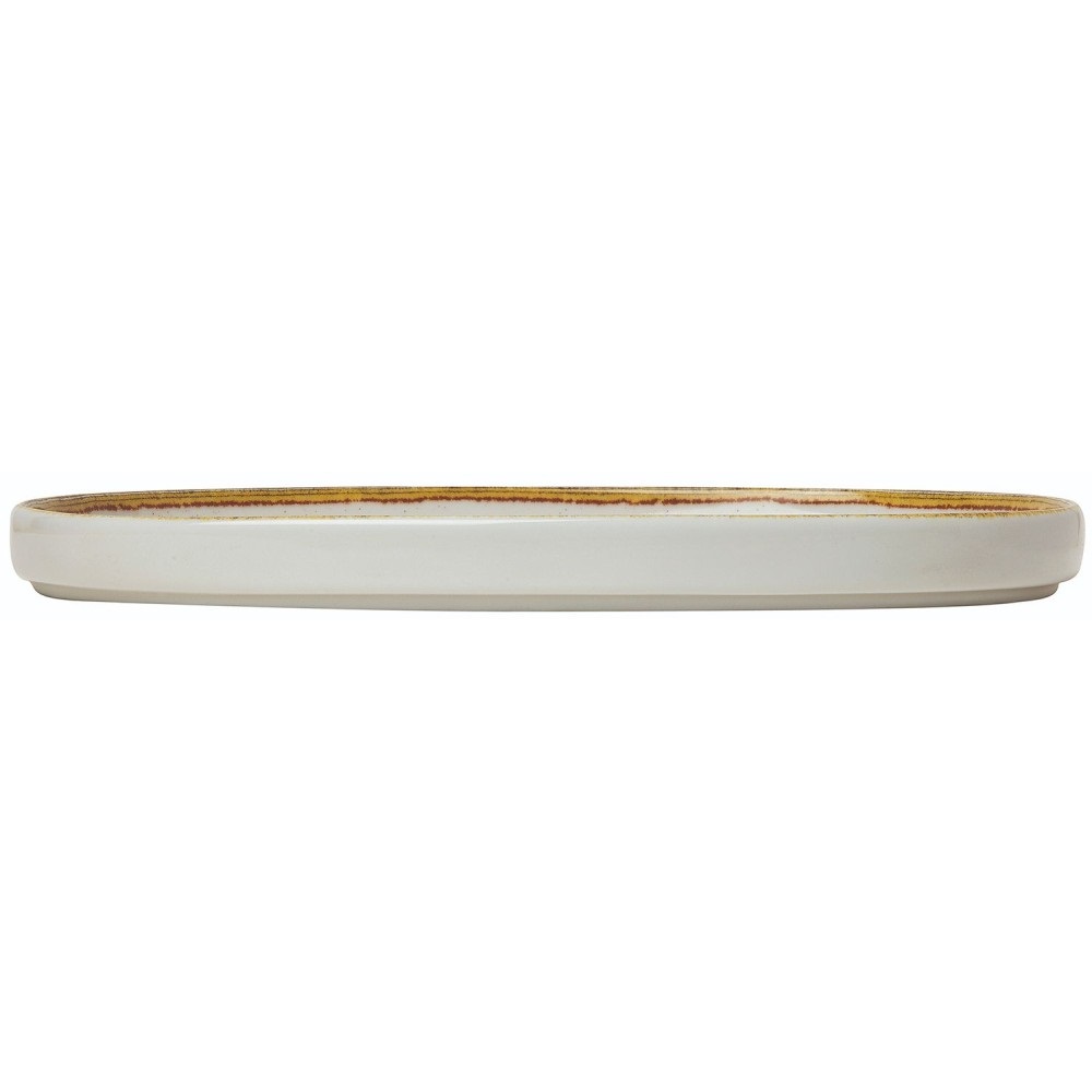 Πιατέλα Oβάλ Step Πορσελάνης Μπεζ 30x22xH2,5cm Ivory GTSA 66-5630 - 2
