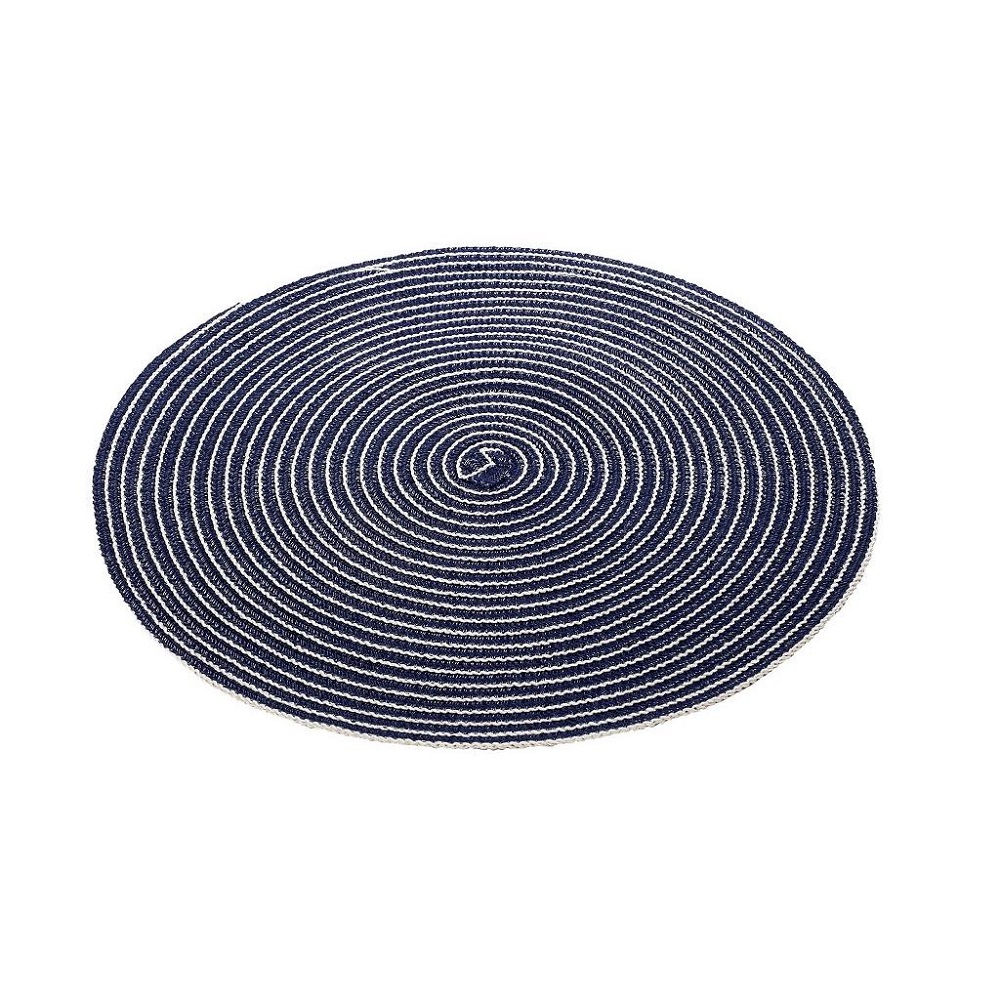 Σουπλά Φαγητού Στρογγυλό PVC Μπλέ Φ38xH1cm Espiel PUL510K6 - 