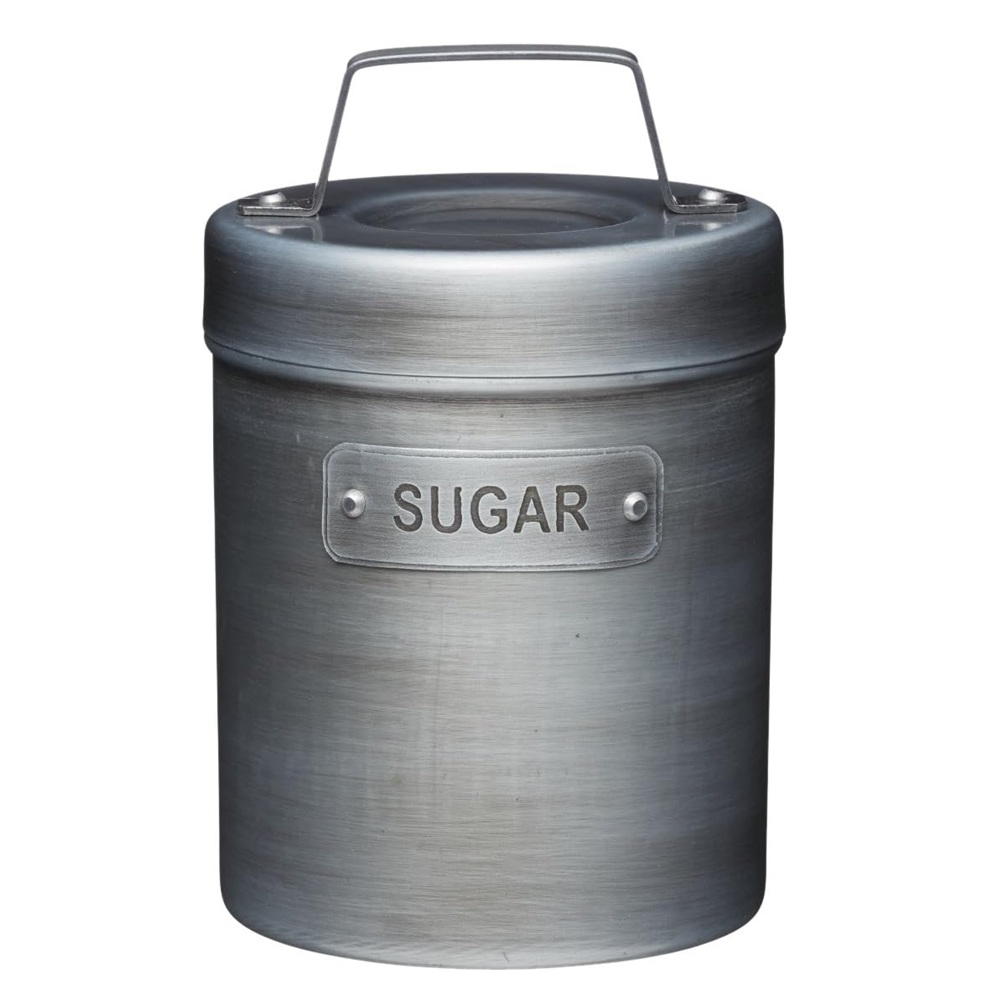 Δοχείο Ζάχαρης Μεταλλικό 1L Vintage Industrial Γκρι KitchenCraft INDSUGAR - 
