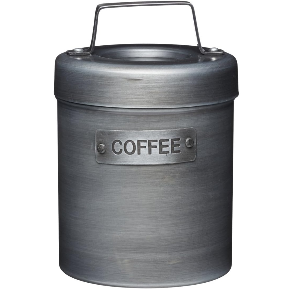 Δοχείο Καφέ Μεταλλικό 1L Vintage Industrial Γκρι KitchenCraft INDCOFFEE - 