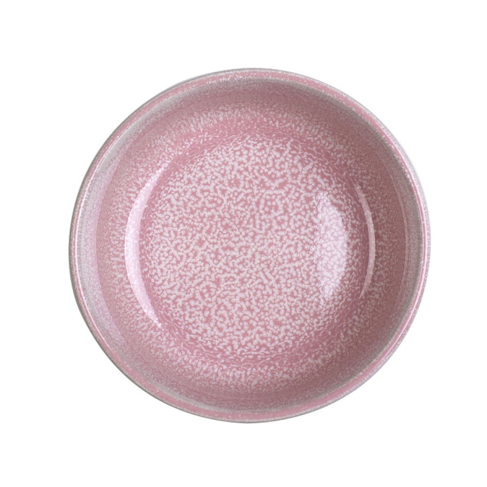 Μπολ Stoneware Ροζ Reactive Glaze 13x6cm Gtsa 67-26113 - 