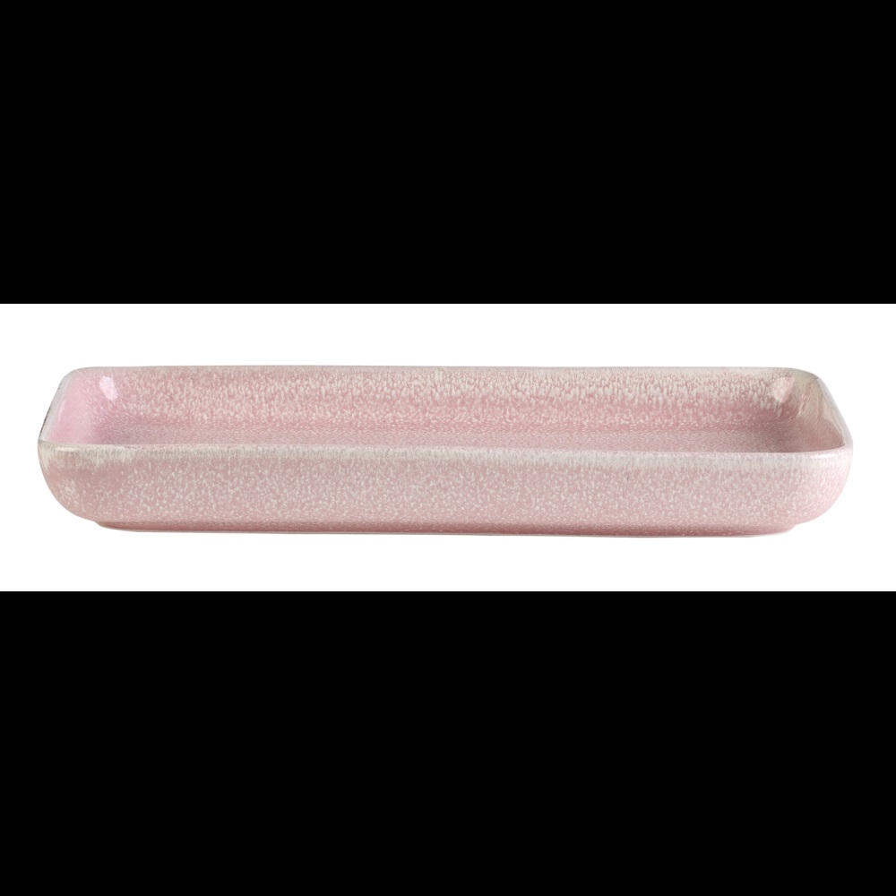 Πιατέλα Stoneware Ορθογώνια 20,5x13,5cm Reactive Glaze Pink GTSA 67-26321 - 2