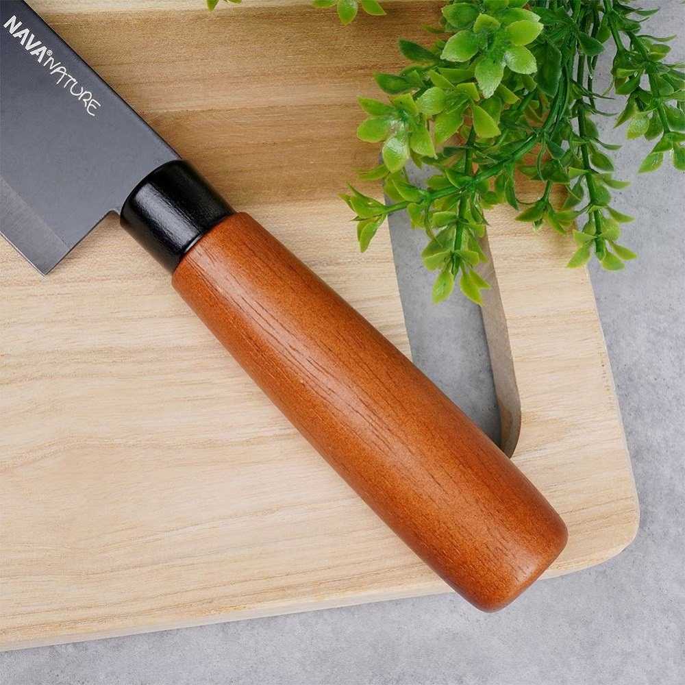 Μαχαίρι Chef Ανοξείδωτο 31cm Με Αντικολλητική Επίστρωση & Ξύλινη Λαβή Nature Nava 10-054-020 - 3