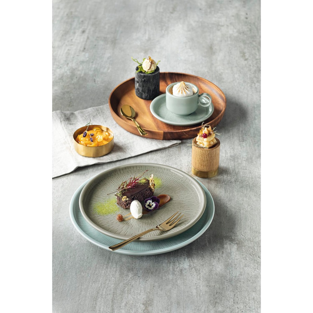Πιάτο Πορσελάνης Ρηχό Ανάγλυφο Φ17cm Γκρι - Shiro Glaze Schonwald 30.60662 - 2