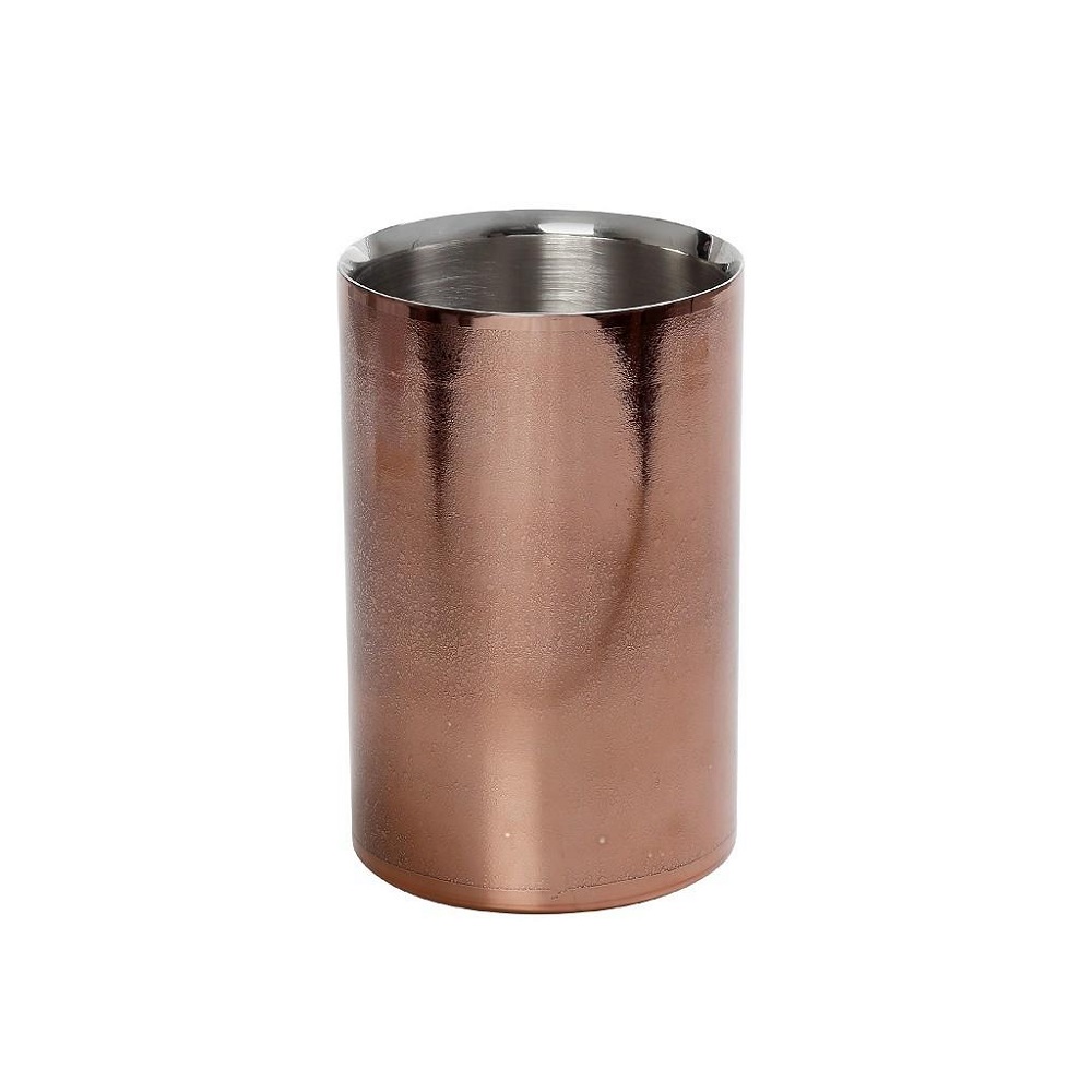 Wine Cooler Ανοξείδωτο 18/0 1450ml Διπλότοιχο Γυαλιστερό Χάλκινο Ø12xH18cm Espiel LMC103 - 