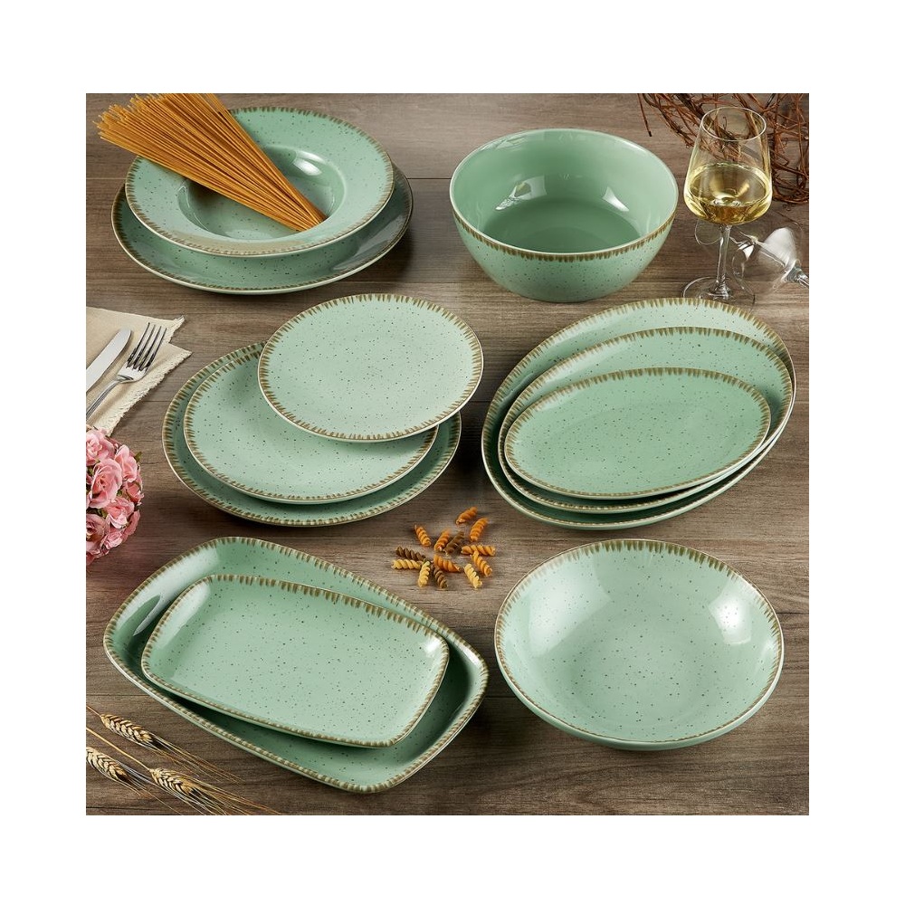 Πιάτο Πορσελάνης Φρούτου 20cm Pistachio Pastel Rustic Dot 0751876 - 2