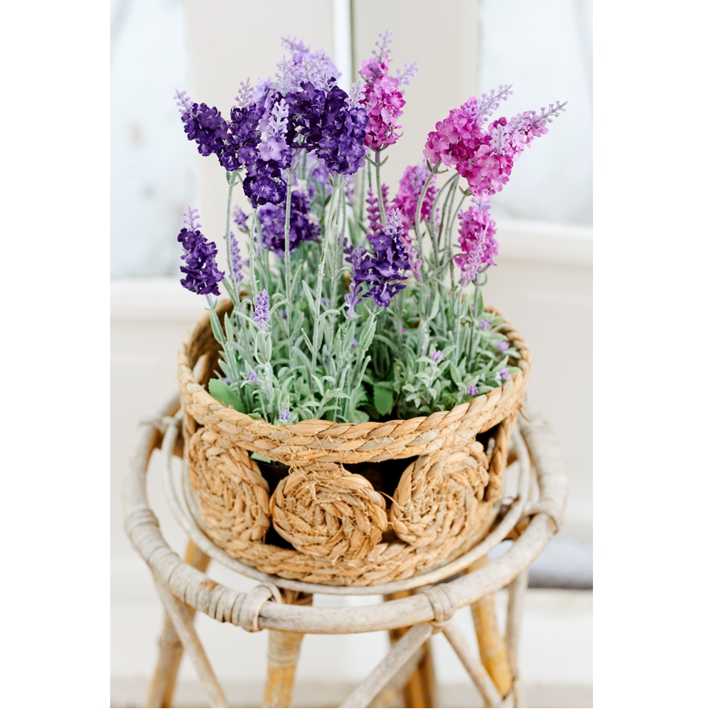 Διακοσμητικό Τεχνητό Φυτό Λεβάντα Σε Γλάστρα Πολυεστερικό Μωβ H25cm Kaemingk 800063-2 - 3