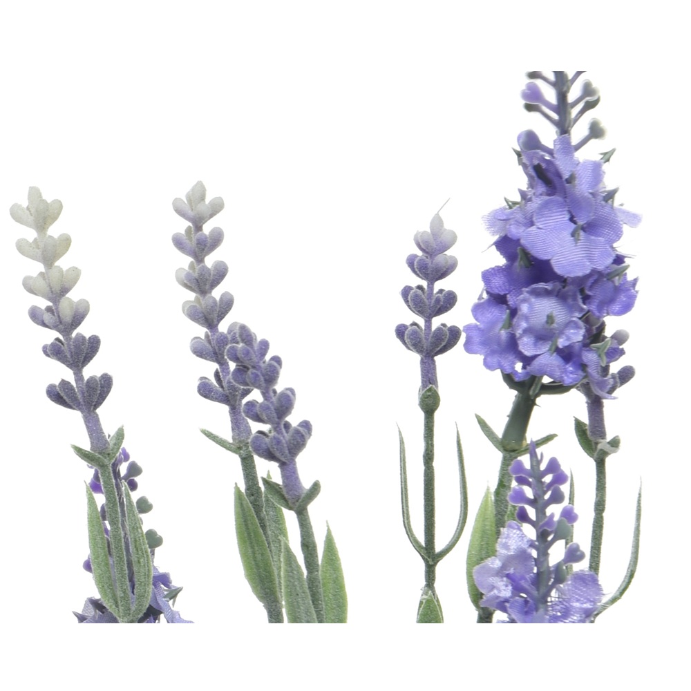 Διακοσμητικό Τεχνητό Φυτό Λεβάντα Σε Γλάστρα Πολυεστερικό Λιλά H25cm Kaemingk 800063-2 - 2