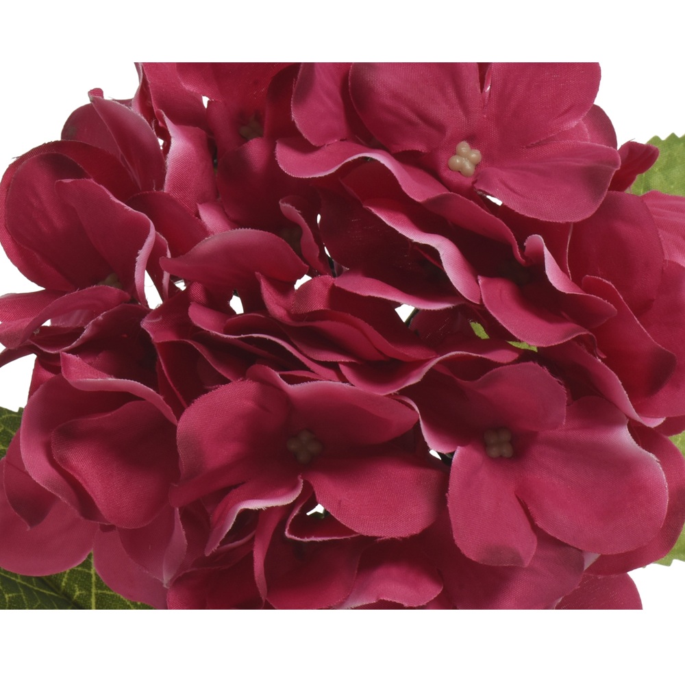 Διακοσμητικό Τεχνητό Λουλούδι Ορτανσία Πολυεστερική Φούξια H66cm Kaemingk 800162 - 2