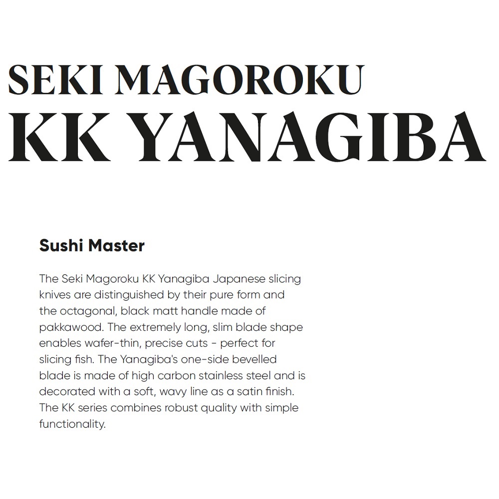 Μαχαίρι Yanagiba 27cm Seki Magoroku KK Kai KK-0027 - 5