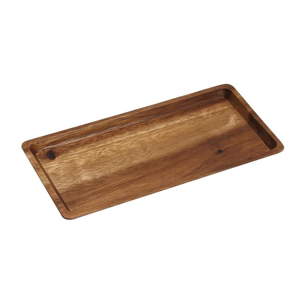 Δίσκος Ξύλινος Ορθογώνιος Ακακία 12,5x25x1,5 cm ESPIEL BAG106 - 