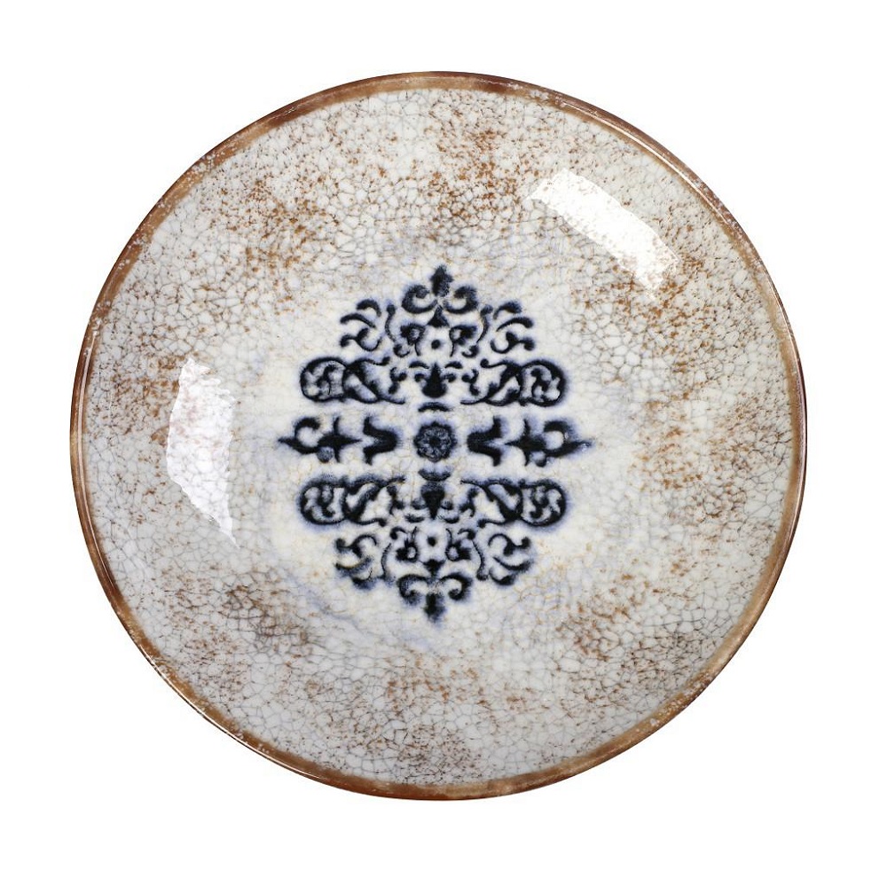 Πιάτο Βαθύ Στρογγυλό Πορσελάνης Φ23xH4cm Mosaico Espiel KNJ120K6 - 1
