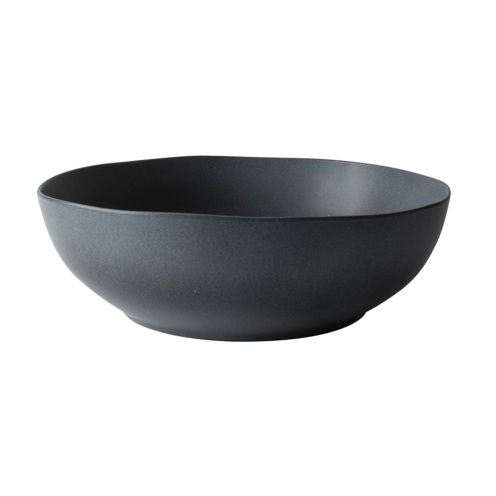 Σαλατιέρα Stoneware Μαύρη Ματ 24cm Dutch Rose Black Velvet BV183129 - 