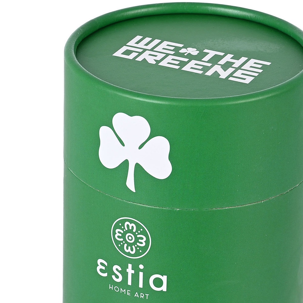Ποτήρι Ισοθερμικό Panathinaikos BC Edition Διπλού Τοιχώματος Ανοξείδωτο 18/10 350ml Με Ανοξείδωτο Καλαμάκι & Βουρτσάκι Καθαρισμού εstia Home Art 00-13257 - 5