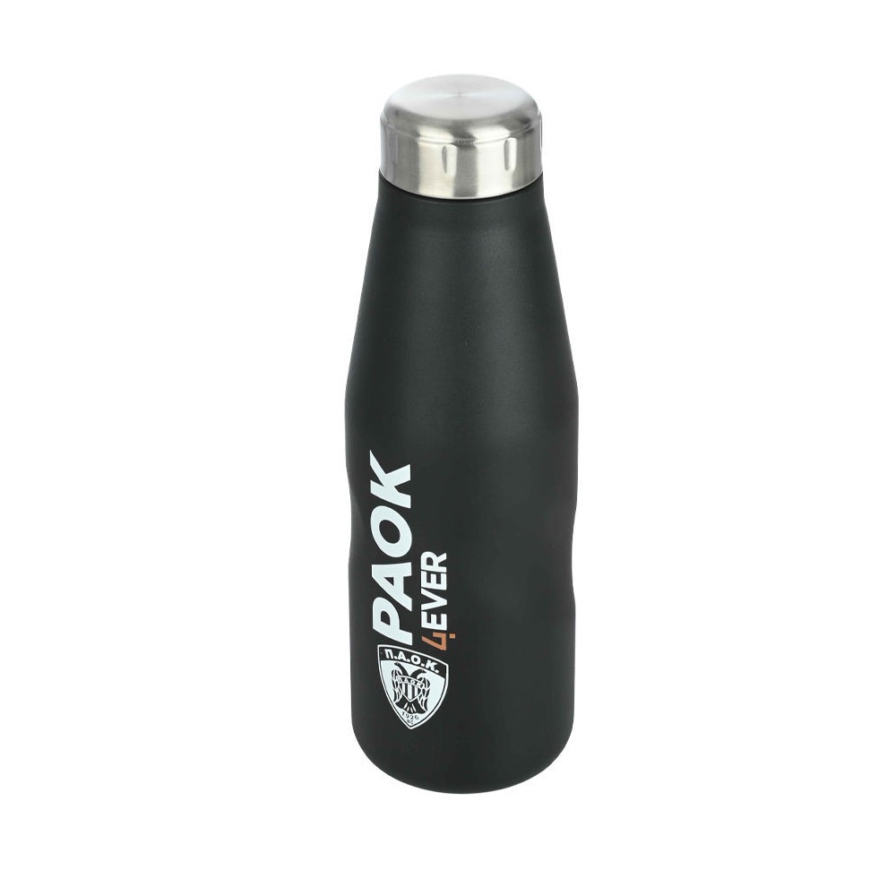 Μπουκάλι Ισοθερμικό PAOK BC Edition Διπλού Τοιχώματος 500ml Ανοξείδωτο 18/10 εstia Home Art 00-13776 - 2
