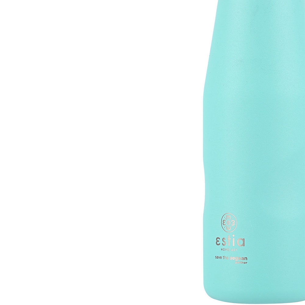 Μπουκάλι Ισοθερμικό Bermuda Green Διπλού Τοιχώματος 500ml Ανοξείδωτο 18/8 Save the Aegean εstia Home Art 01-9793 - 3