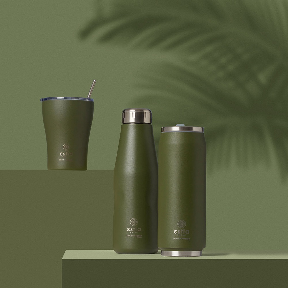 Μπουκάλι Ισοθερμικό Forest Spirit Διπλού Τοιχώματος 500ml Ανοξείδωτο 18/8 Save the Aegean εstia Home Art 01-12069 - 5